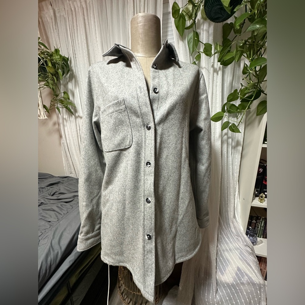 Stylish Women's Gray Utility Jacket